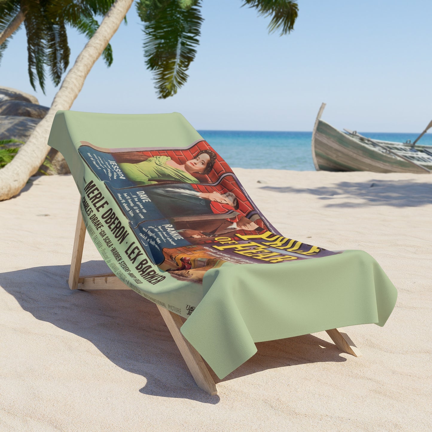 The Price of Fear Vintage Movie Poster Beach Towel | Retro Thriller Movie Art