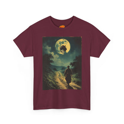 Travelling Samurai w/Moon Geisha Woman T-Shirt