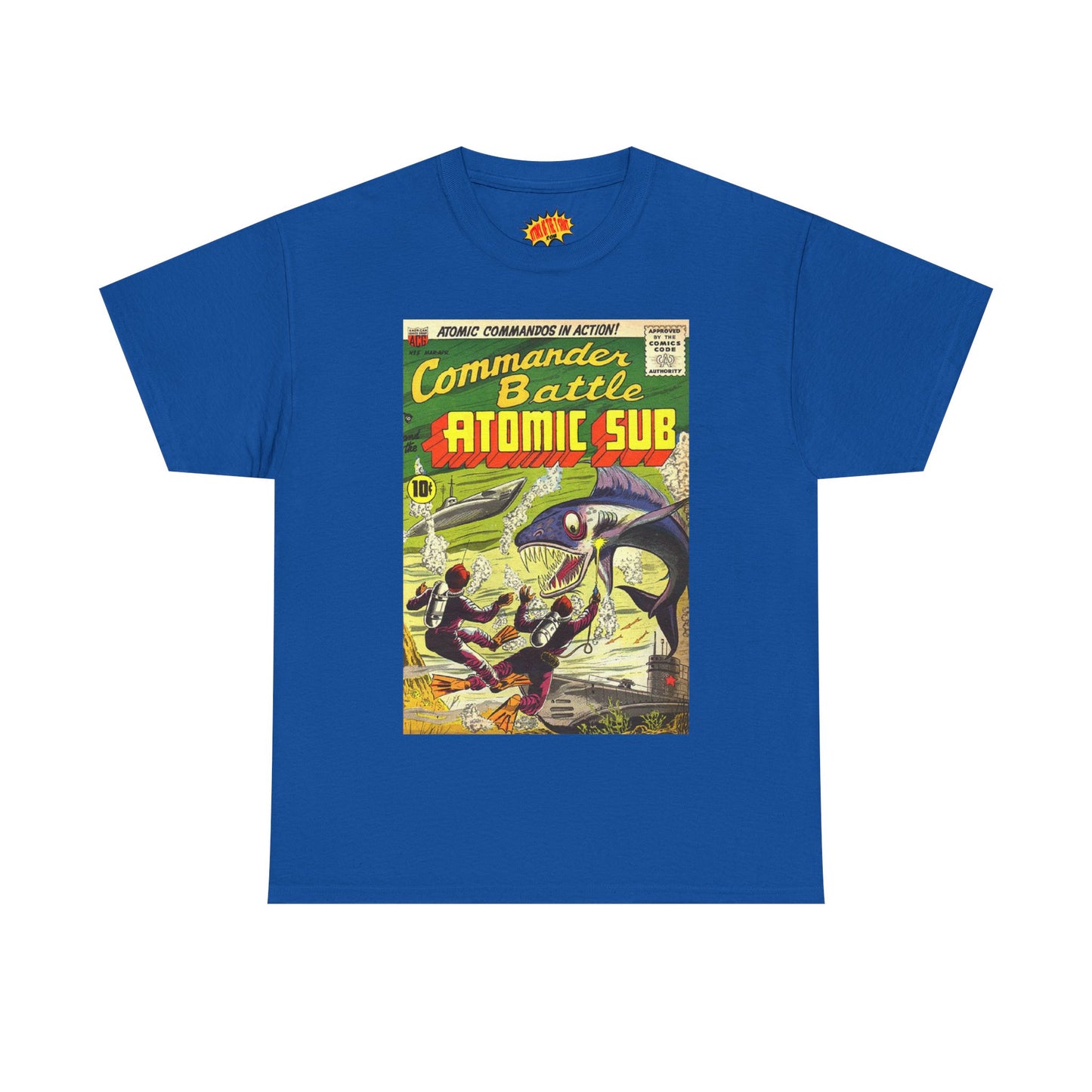 Commander Battle Atomic Sub Comic No. 5 Tee Shirt *Multiple Colors*