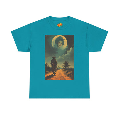 Walking Samurai w/Full Moon Woman T-Shirt
