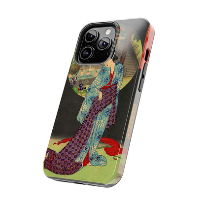 Oji Waterfall by Toyohara Chikanobu, 1890 iPhone Case *Many Sizes Available*