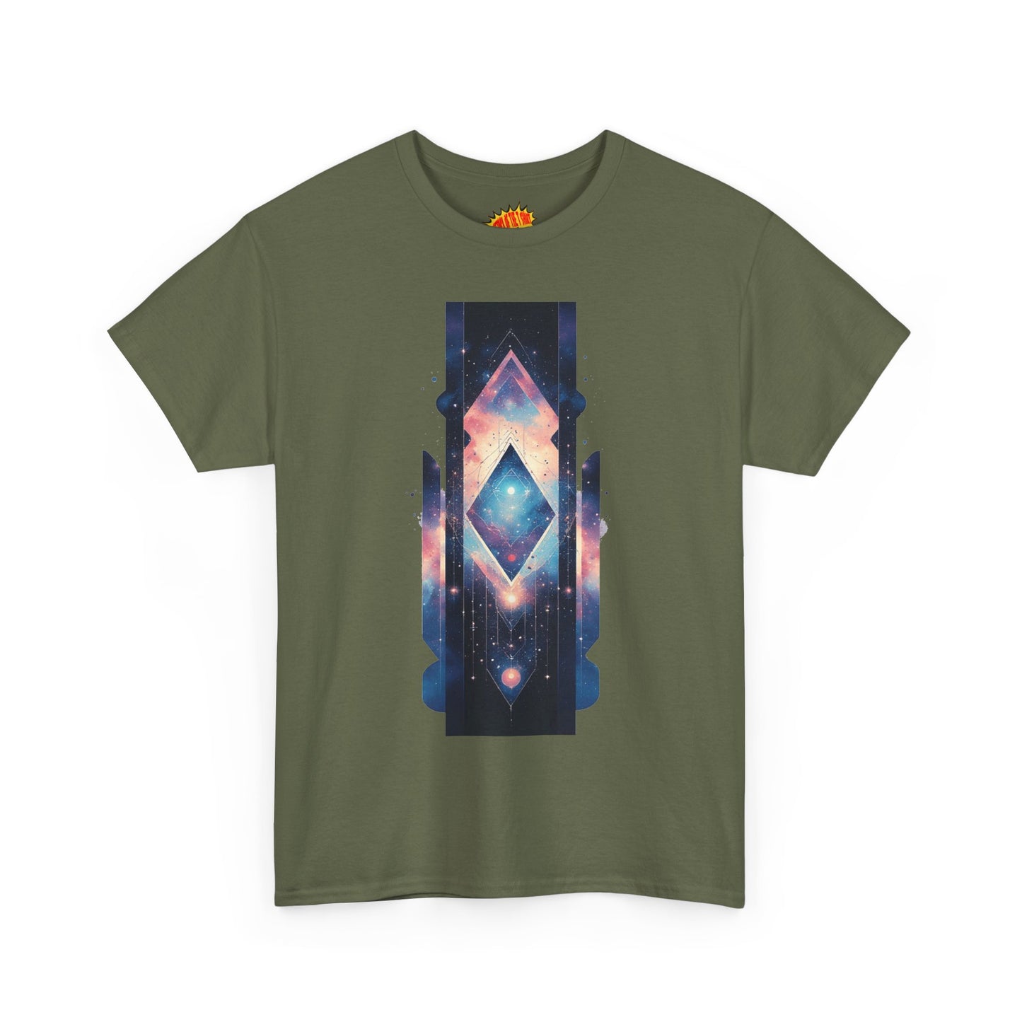 Geometric Pattern Space Nebula Graphic Art Tee Shirt *Multiple Colors*