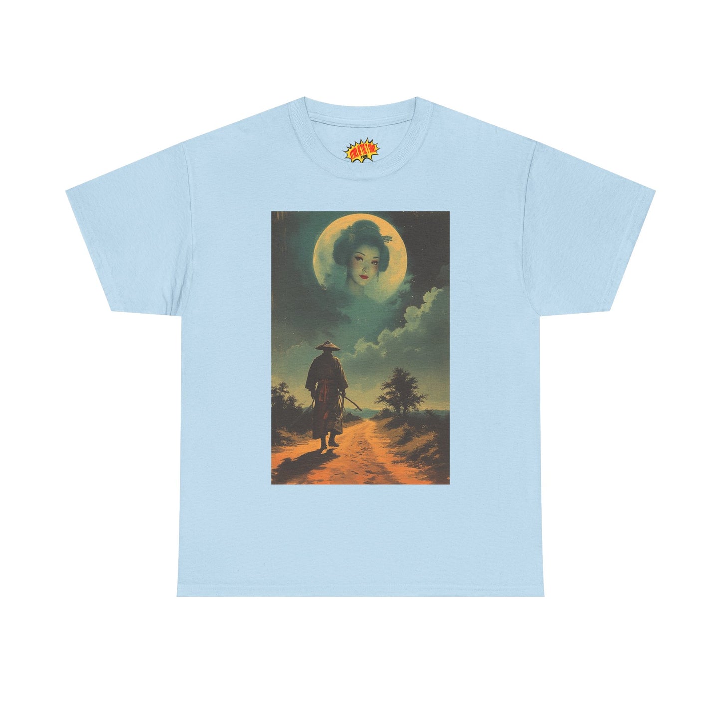 Walking Samurai w/Full Moon Woman T-Shirt *Multiple Colors*