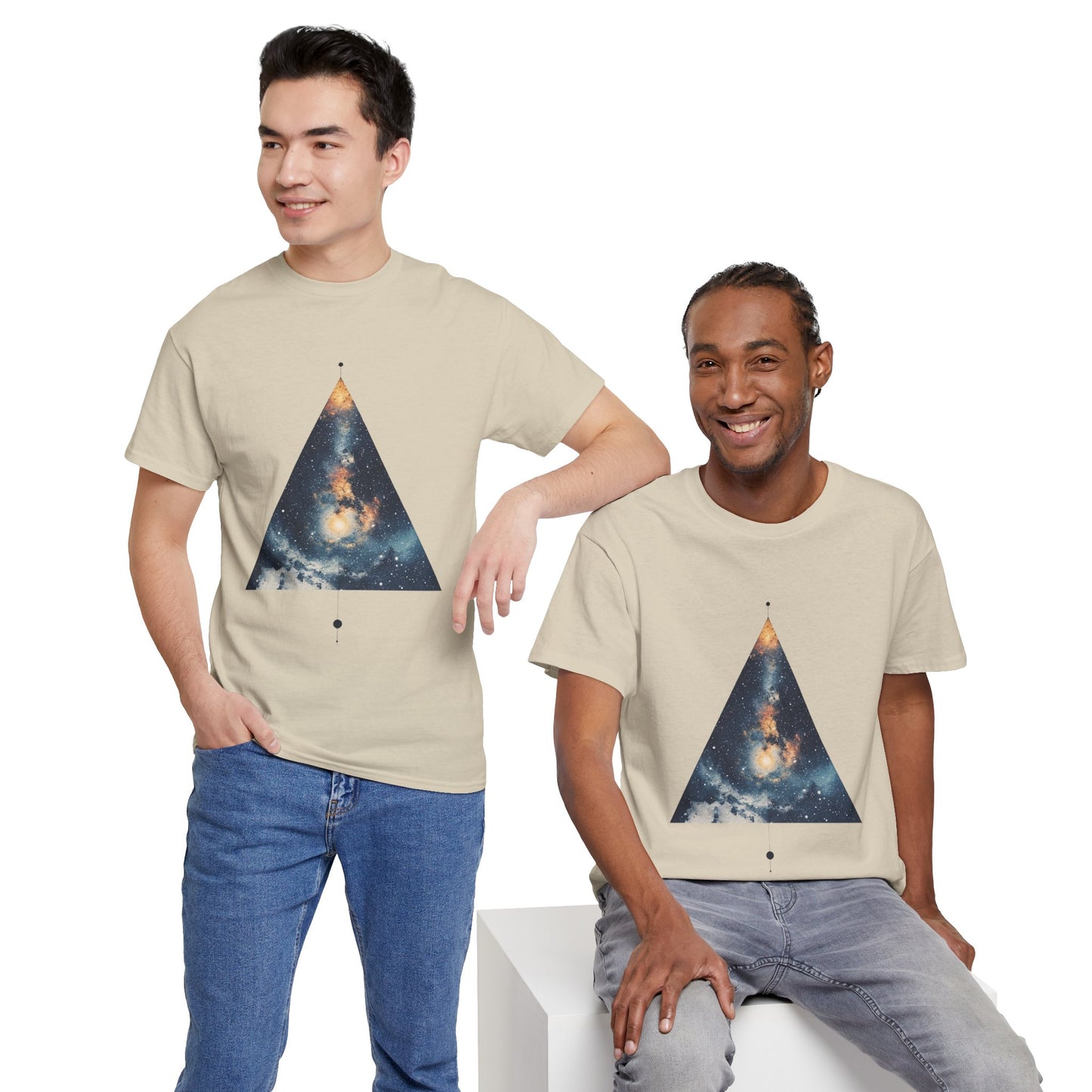 Triangle Nebula Graphic Space Art Tee Shirt *Multiple Colors*