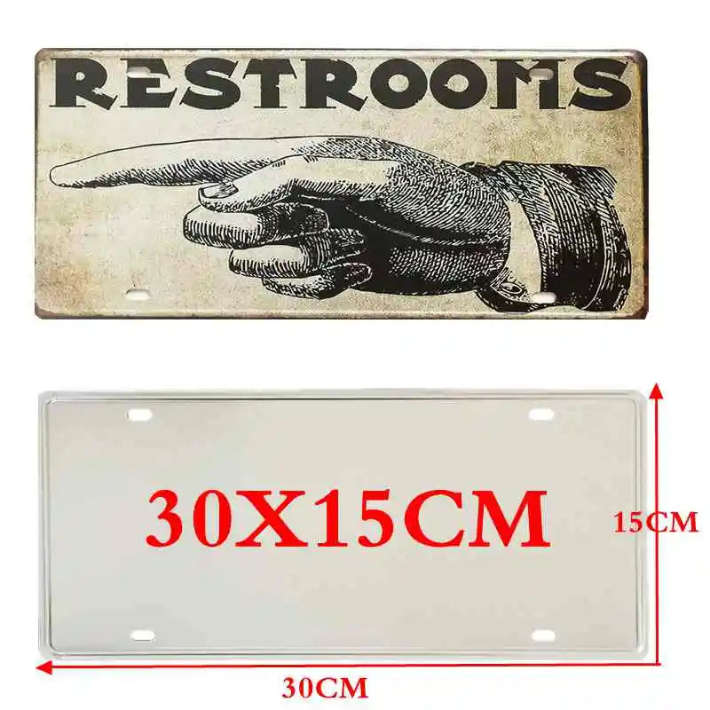 Vintage Style Metal Country Signs Wall Art Restaurants Antique Bar Home Decor 2