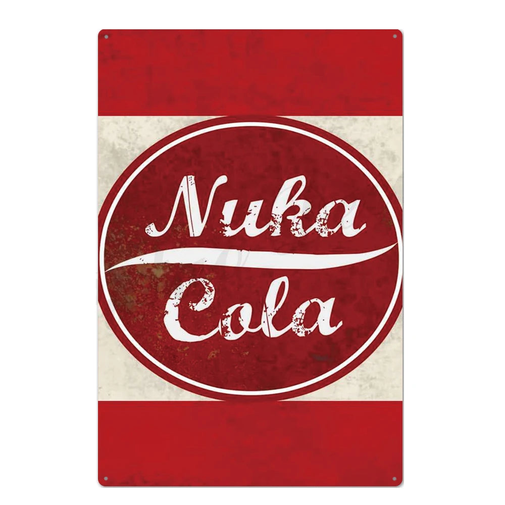 Retro Cola Metal Sign Bar Home Decor Wall Art Tin Poster Restaurant Painting 1