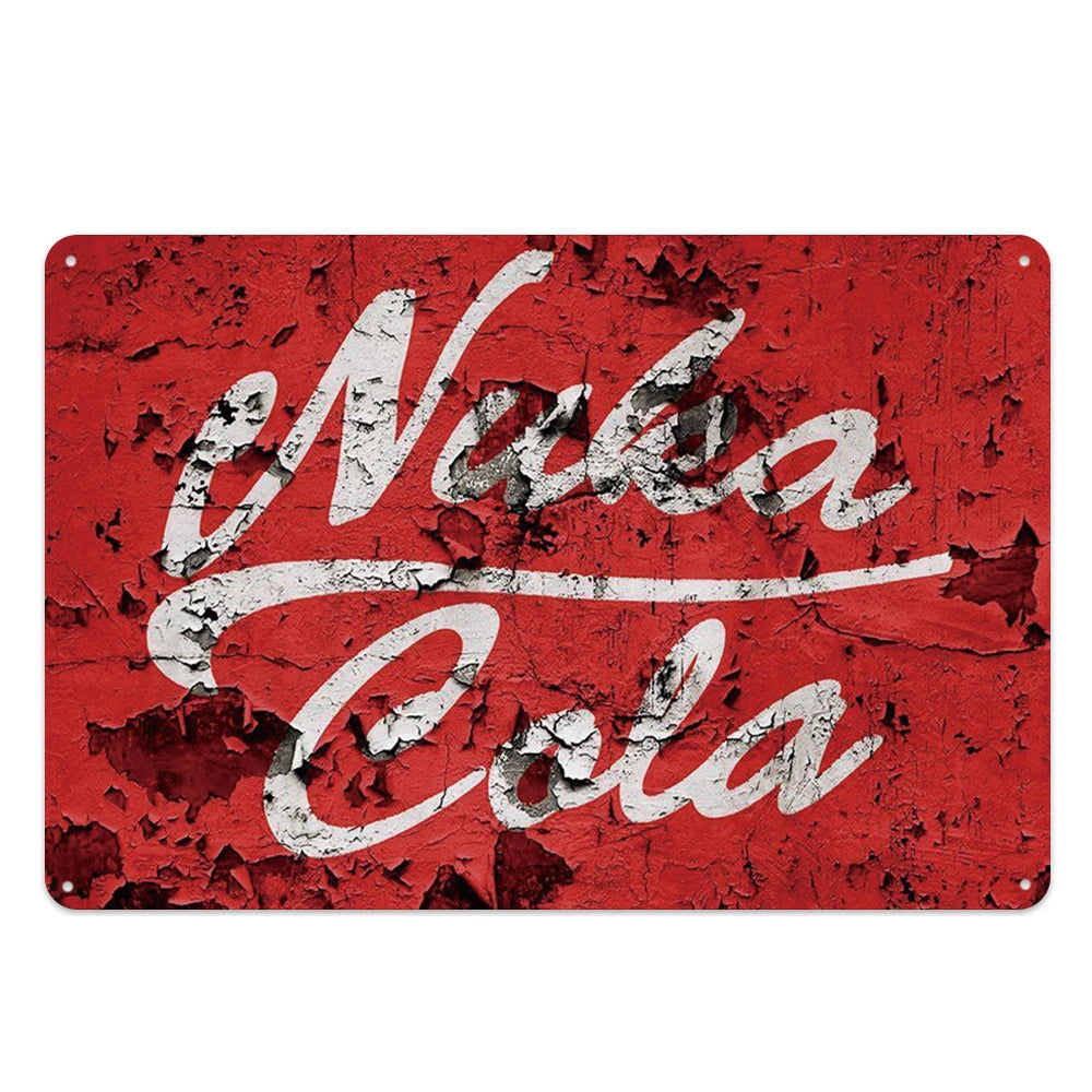 Retro Cola Metal Sign Bar Home Decor Wall Art Tin Poster Restaurant Painting 2