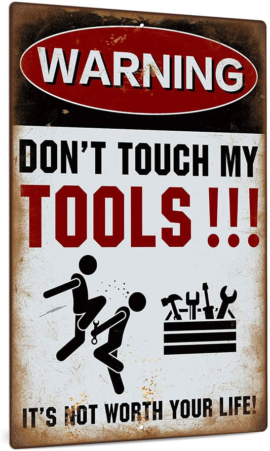 Vintage Style Metal Signs Garage Workshop Mechanic Funny Home Decor Wall Art 1