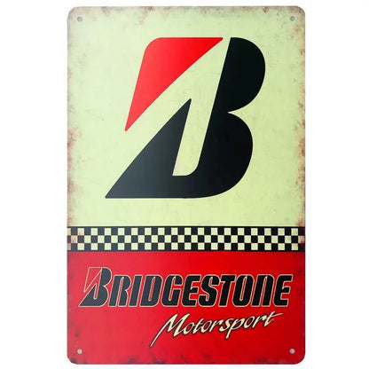Vintage Racing Metal Signs Wall Decor Bars Retro Art Garage Man Cave Cafe Club 1
