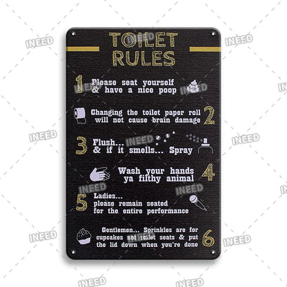 Funny Metal Signs Vintage Garage Wall Art Man Cave Retro Home Decor 8x12in 3
