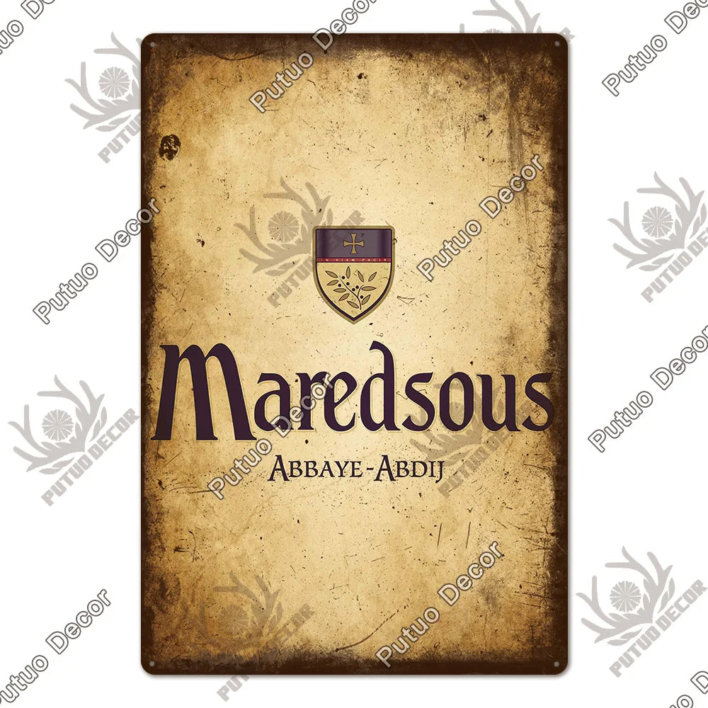 Belgian Beer Metal Signs Vintage Decorative Plaque Pub Bar Man Cave Wall Art 1