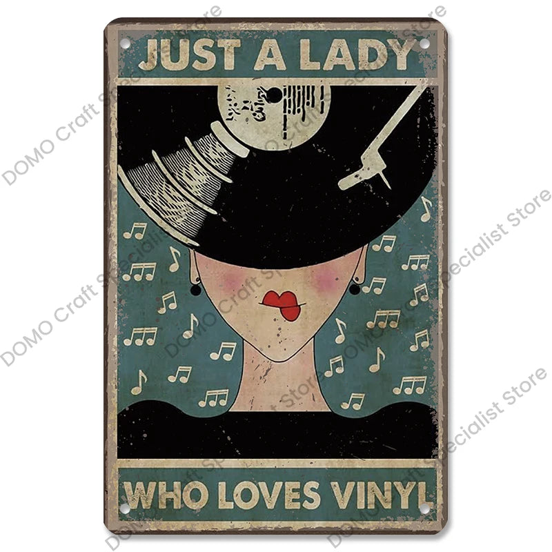 Retro Music Metal Signs Music Guitar Singer Vintage Metal Plate Wall Decor 3
