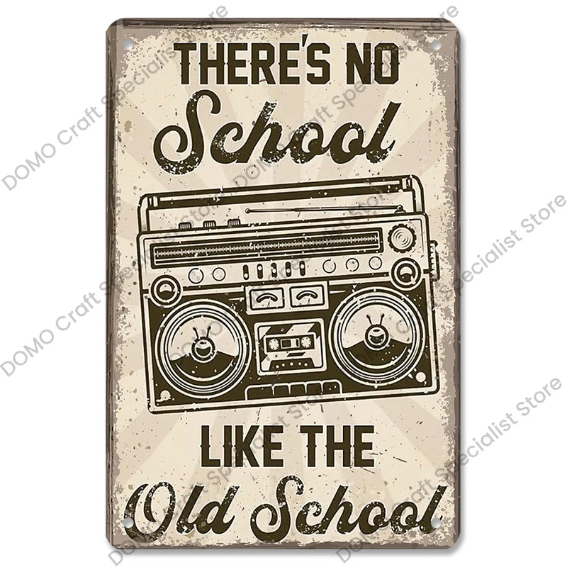 Retro Music Metal Signs Music Guitar Singer Vintage Metal Plate Wall Decor 3