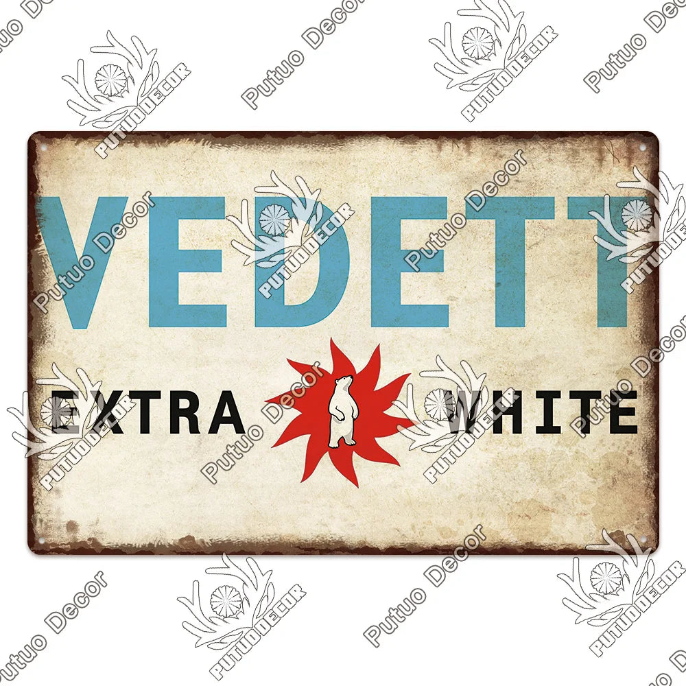 Belgian Beer Metal Signs Vintage Decorative Plaque Pub Bar Man Cave Wall Art 1