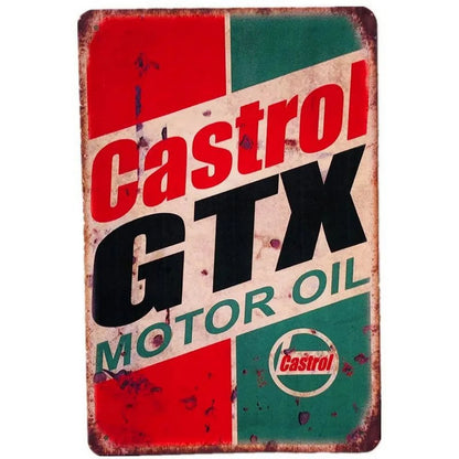Vintage Racing Metal Signs Wall Decor Bars Retro Art Garage Man Cave Cafe Club 1