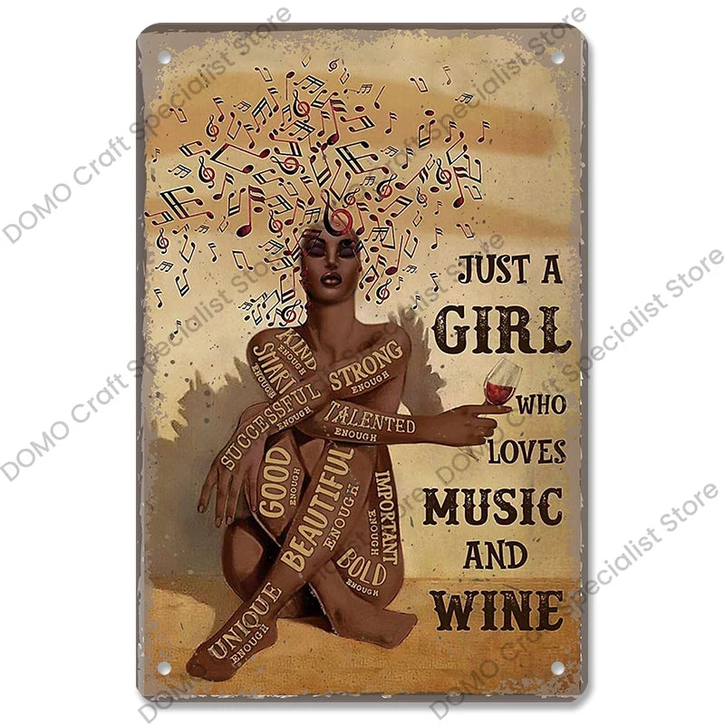 Retro Music Metal Signs Music Guitar Singer Vintage Metal Plate Wall Decor 3