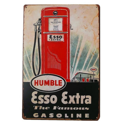 Vintage Racing Metal Signs Wall Decor Bars Retro Art Garage Man Cave Cafe Club 1