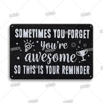 Funny Metal Signs Vintage Garage Wall Art Man Cave Retro Home Decor 8x12in 3