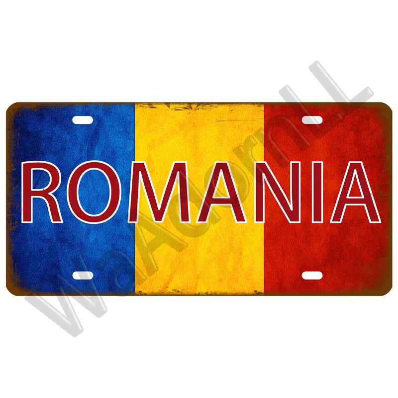 Vintage Metal Country Signs Flags Wall Art Home Decor Restaurant Bar Decor 1