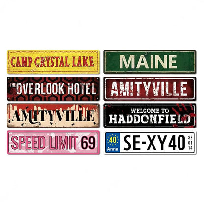 Retro Metal Signs Weed Stoner Decor Vintage Style Marijuana Smoker Wall Art 1