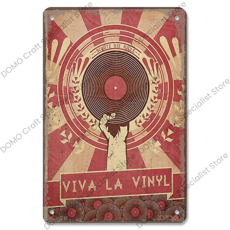 Retro Music Metal Signs Music Guitar Singer Vintage Metal Plate Wall Decor 3