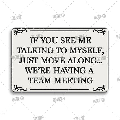 Funny Metal Signs Vintage Garage Wall Art Man Cave Retro Home Decor 8x12in 3