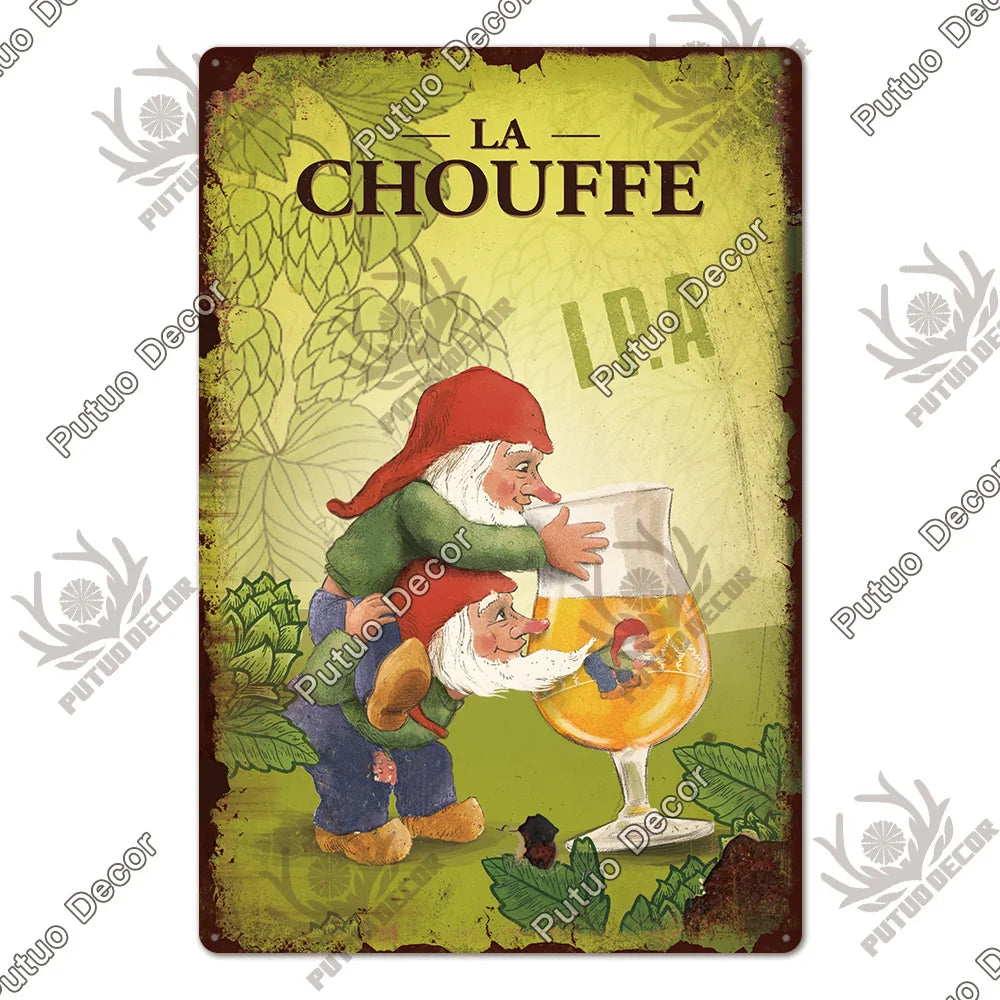 Belgian Beer Metal Signs Vintage Decorative Plaque Pub Bar Man Cave Wall Art 1