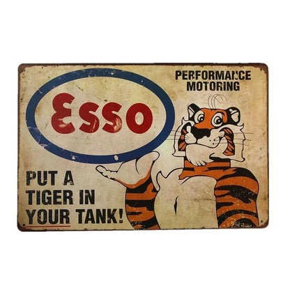 Vintage Racing Metal Signs Wall Decor Bars Retro Art Garage Man Cave Cafe Club 3