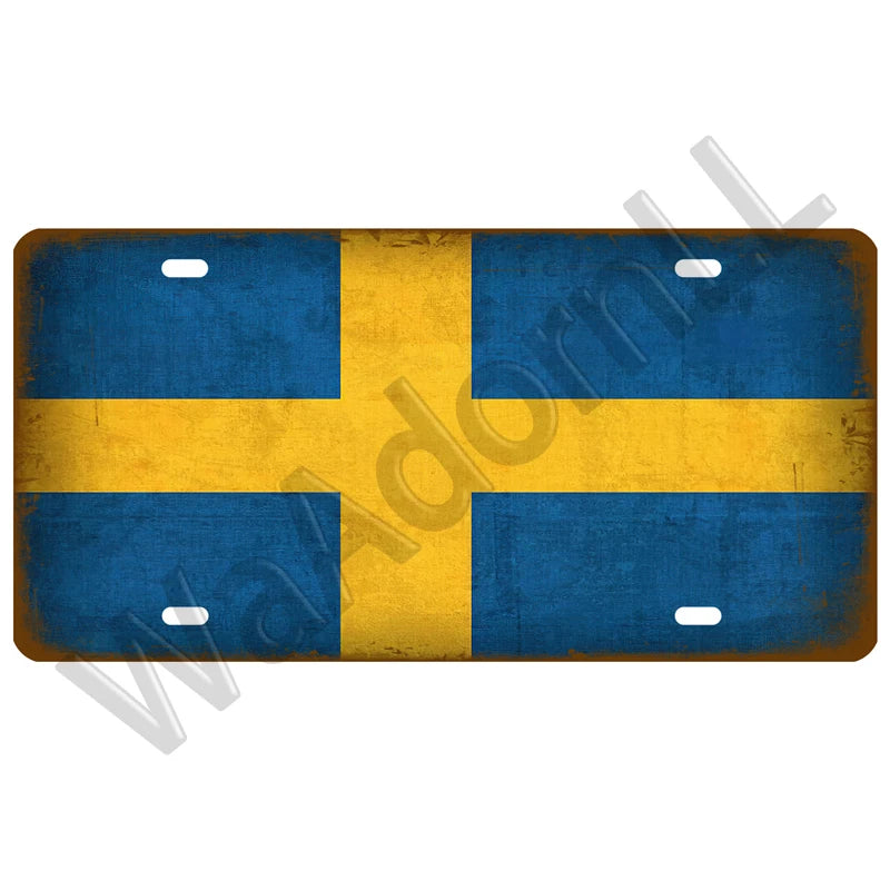 Vintage Metal Country Signs Flags Wall Art Home Decor Restaurant Bar Decor 1